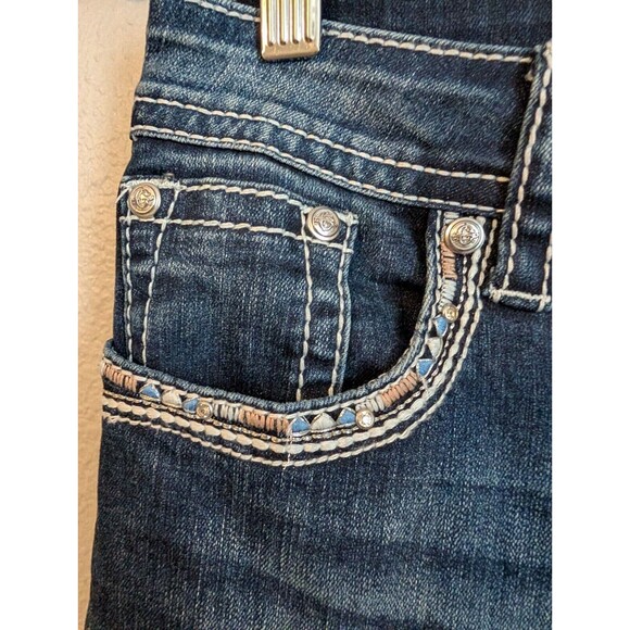 Grace in LA Women's Blue Boot Cut Jeans - Picture 4 of 9